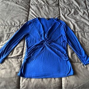 Cable and Gauge royal blue  blouse